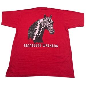 Vtg 90s Horse T Shirt Racing Equestrian Tennessee Walker Single Stitch Mens L